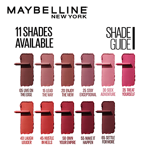 Maybelline New York Super Stay Crayon Lipstick - 65 Settle For More, 1.2 g  