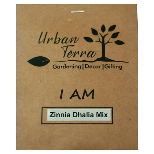 Urban Terra Zinnia Dhalia Mix Seeds, 30 pcs  