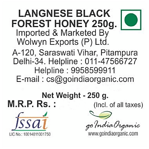 Langnese Black Forest Honey, 250 g  