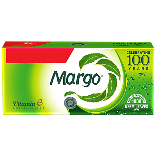 Margo Original Neem Soap, With Goodness of 1000 Neem Leaves, 125 g (Buy 6 Get 2 Free) With Goodness of 1000 Neem Leaves