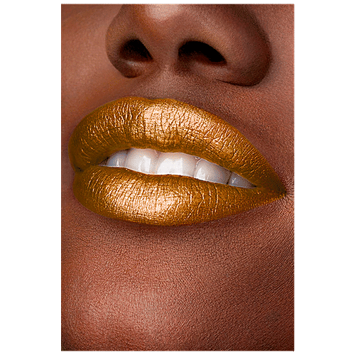 gold lipstick