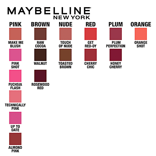 Maybelline New York Color Sensational Powder Matte Lipstick - Up To Date, 3.9 g  