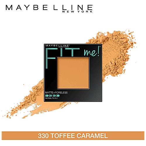 Maybelline New York Fit Me Matte + Poreless Powder - 330 Toffee Caramel, 8.5 g  