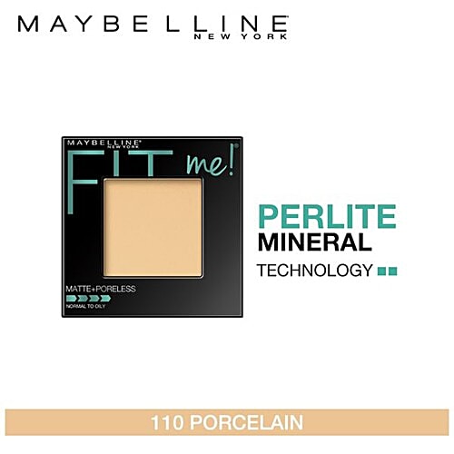 Maybelline New York Fit Me Matte + Poreless Powder - 110 Porcelain, 8.5 g  