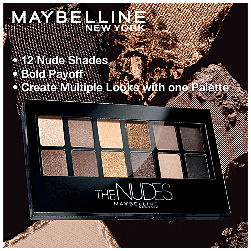 Maybelline New York The Nudes Eyeshadow Palette, 9 g  