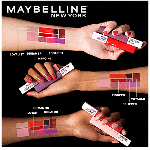 Maybelline New York Super Stay Matte Ink Liquid Lipstick - 25 Heroine, 5 g  