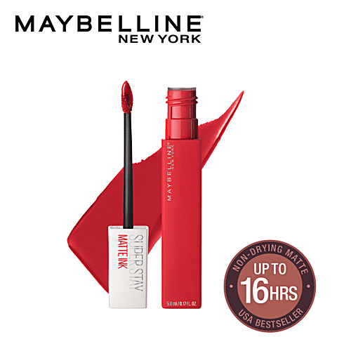 Maybelline New York Super Stay Matte Ink Liquid Lipstick - 20 Pioneer, 5 g  