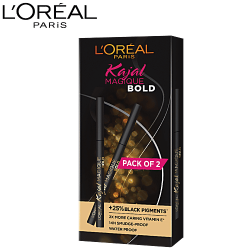 L'Oreal Paris Kajal Magique Bold, 7 g (Pack of 2) Waterproof & Smudgeproof