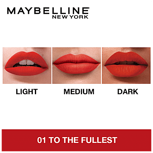 Maybelline New York Sensational Liquid Matte Lipstick - 01, To The Fullest, 7 g  