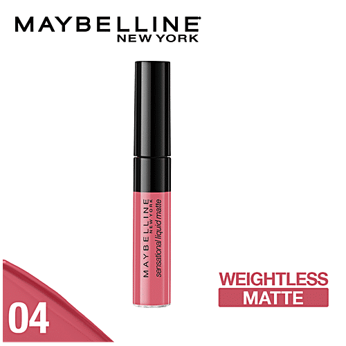 Maybelline New York Sensational Liquid Matte Lipstick - 04, Easy Berry, 7 g