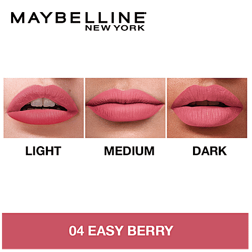 Maybelline New York Sensational Liquid Matte Lipstick - 04, Easy Berry, 7 g