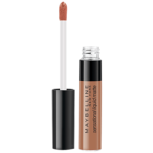 Maybelline New York Sensational Liquid Matte Lipstick - 07, Barely Nude, 7 g  