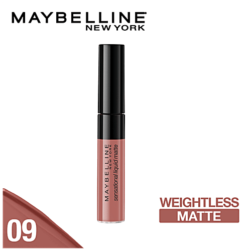 Maybelline New York Sensational Liquid Matte Lipstick - 09 Truly Mlbb, 7 g  