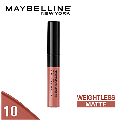 Maybelline New York Sensational Liquid Matte Lipstick - 10 Bday Suit On, 7 g  