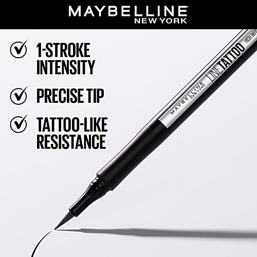 Maybelline New York Line Tattoo High Impact Liner - Black, 1 g  Water Proof