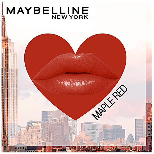 Maybelline New York Color Sensational Love Notes - 105 Maple Red, 3.9 g  