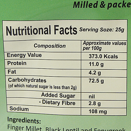 Millet Flour Grain Nutrition Facts Calories Carbs