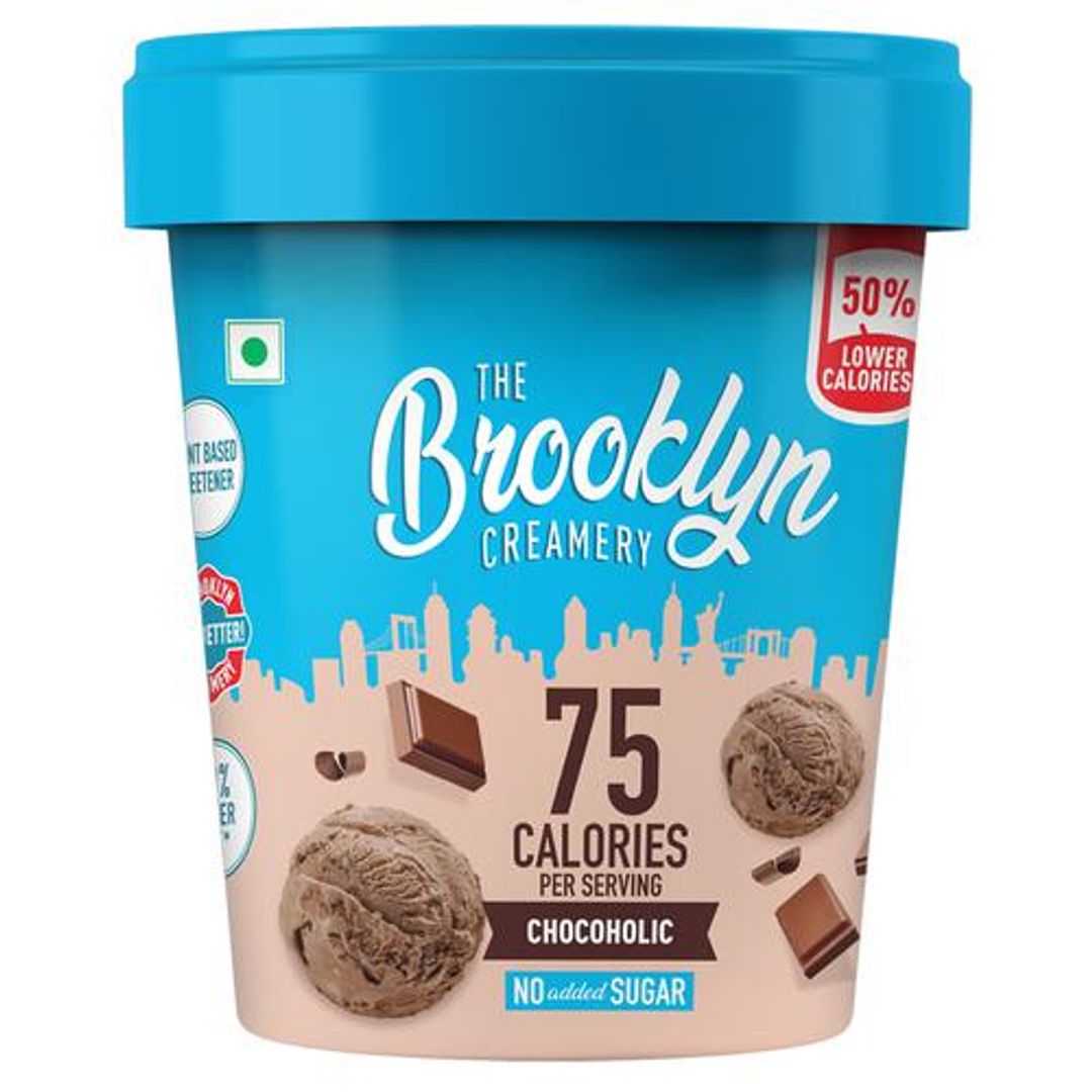 THE BROOKLYN CREAMERY Chocoholic Ice Cream, 450 ml Tub