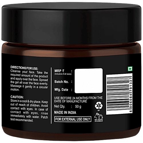 Beardo De-Tan Face Gel For Men, 50 g  Packed with Antioxidants