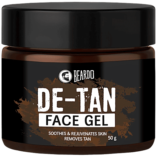 Beardo De-Tan Face Gel For Men, 50 g  Packed with Antioxidants