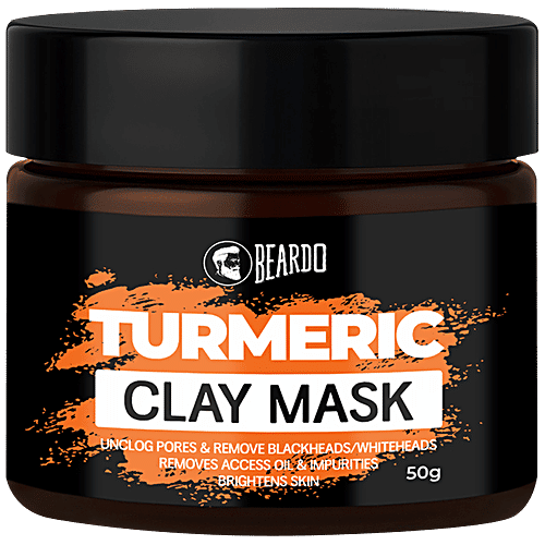 Beardo Turmeric Clay Mask For Men, 50 g  