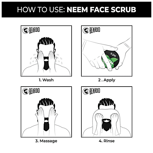 Beardo Neem Face Scrub - Acne & Oil Control, 100 g  