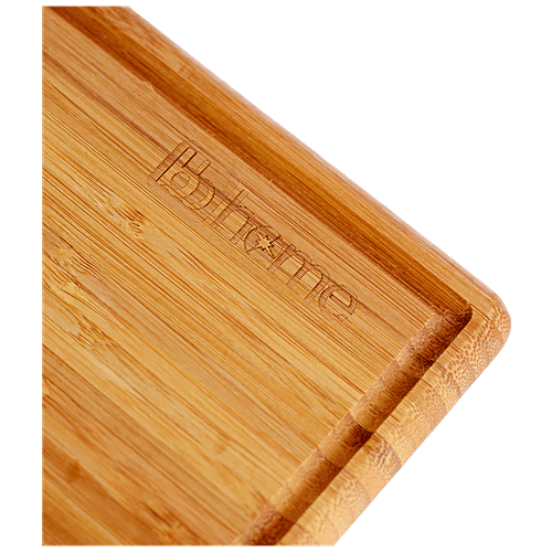 bb home Chopping/Cutting Board With Handle - Bamboo Wood, 53 cm x 18.5 cm x 1.7 cm, BH100, 1 pc  