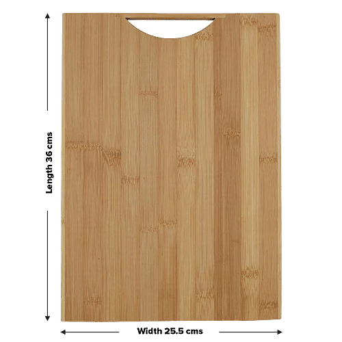 bb home Chopping/Cutting Board - Bamboo Wood, 36 cm x 25.5 cm x 1.7 cm, BH103, 1 pc  