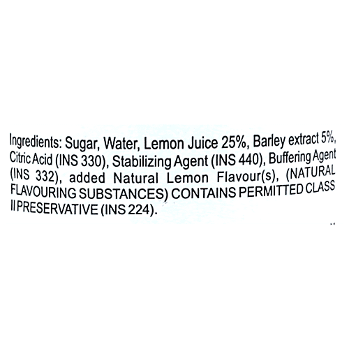 Manama Lemon Barley Syrup, 750 ml  No Cholesterol