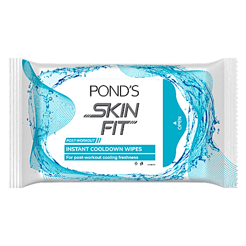 Buy Ponds Skin Fit PostWorkout Instant Cooldown Wipes Online at Best