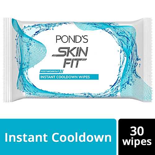 Buy Ponds Skin Fit PostWorkout Instant Cooldown Wipes Online at Best