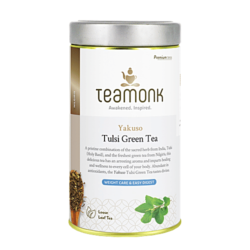 Teamonk Nilgiri Green Tea - Yakuso Tulsi, 125 g  