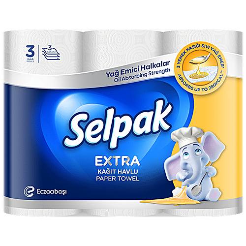 Buy Selpak Calorie Absorb Paper Towel 3 Ply, Dermatologically Tested