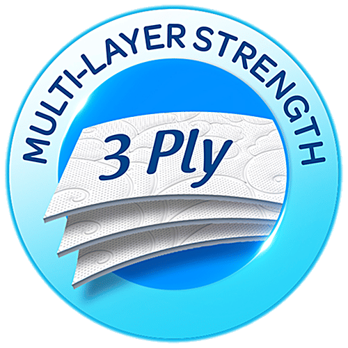 Selpak Cotton Enriched Toilet Paper - Deluxe, 3 Ply, 4 pcs Cotton Enriched