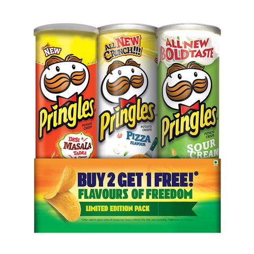 Buy Pringles Potato Crisps - Flavours of Freedom Online at Best Price ...