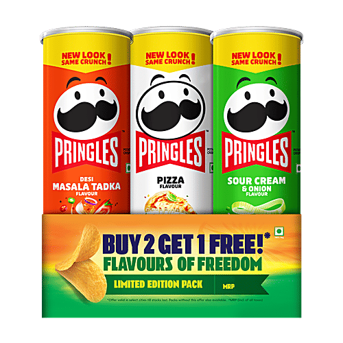 Pringles Potato Crisps - Flavours of Freedom, 321 g  