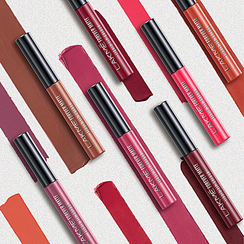 Lakme Forever Matte Liquid Lip Colour - Crimson Rose, 5.6 ml  