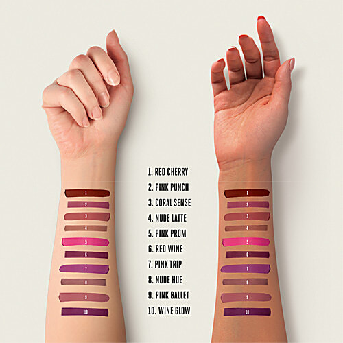 Lakme Forever Matte Liquid Lip Colour - Red Sangria, 5.6 ml  