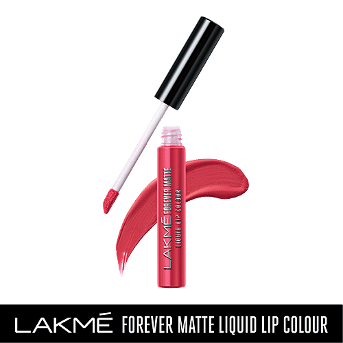 Lakme Forever Matte Liquid Lip Colour - Coral Candy, 5.6 ml  