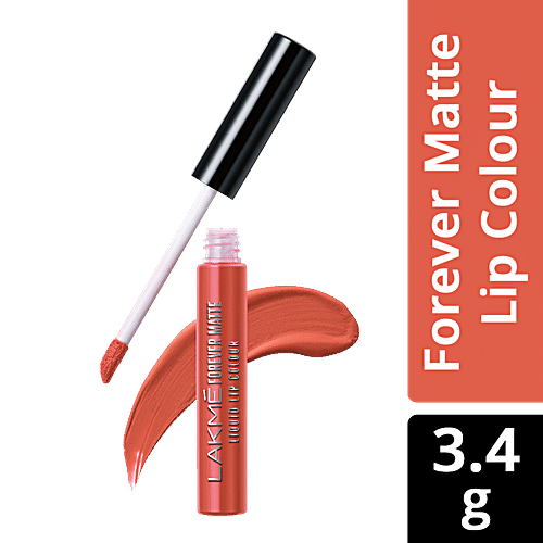 Lakme Forever Matte Liquid Lip Colour - Orange Tango, 5.6 ml  