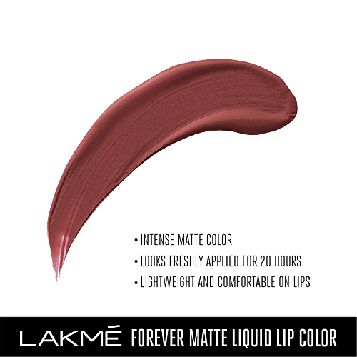 Lakme Forever Matte Liquid Lip Colour - Nude Dream, 5.6 ml  