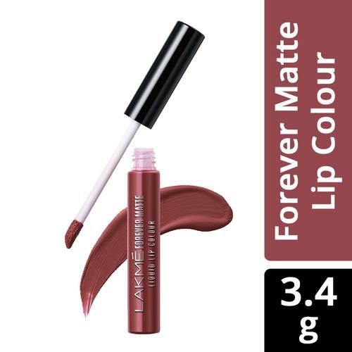 Lakme Forever Matte Liquid Lip Colour 17 Nude Myth, 5.6 ml 