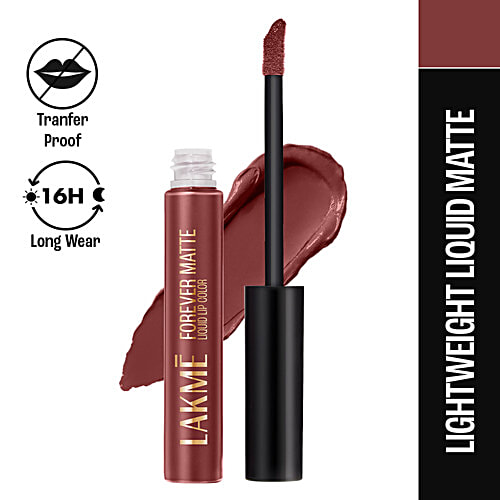 Lakme Forever Matte Liquid Lip Colour - Nude Dream, 5.6 ml  