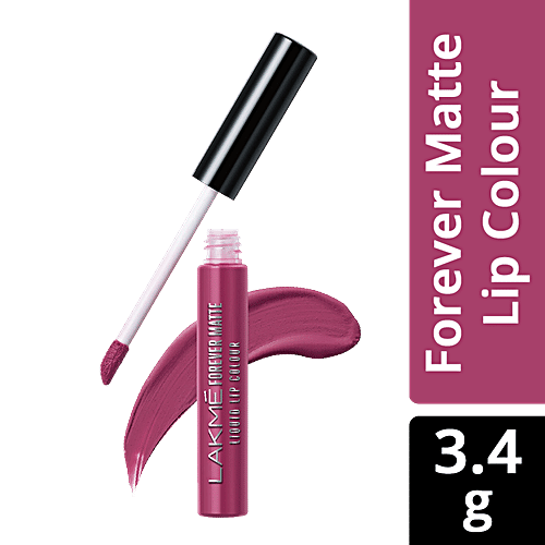 Lakme Forever Matte Liquid Lip Colour - Fuschia Chic, 5.6 ml  
