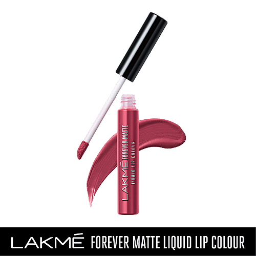 Lakme Forever Matte Liquid Lip Colour - Pink Glam, 5.6 ml  
