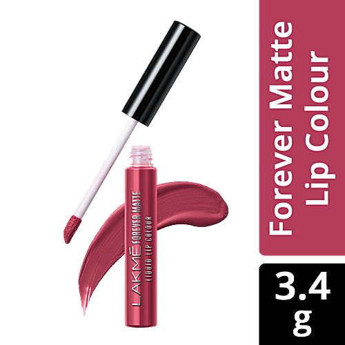 Lakme Forever Matte Liquid Lip Colour - Pink Glam, 5.6 ml  