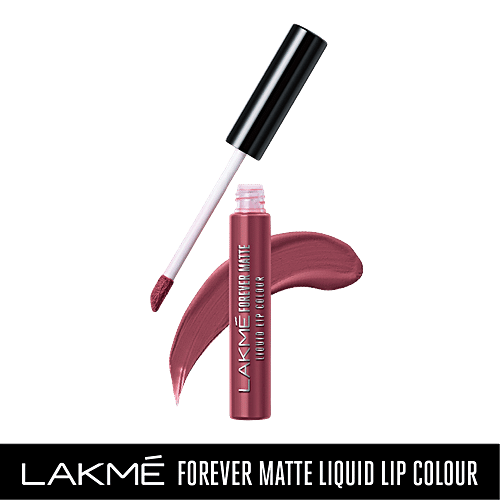 Lakme Forever Matte Liquid Lip Colour - Nude Pink, 5.6 ml  