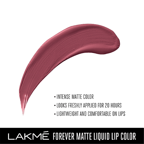 Lakme Forever Matte Liquid Lip Colour - Nude Pink, 5.6 ml  