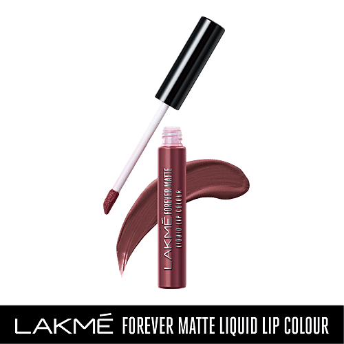 Lakme Forever Matte Liquid Lip Colour - Mauve Party, 5.6 ml  