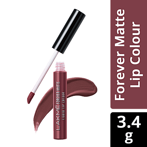 Lakme Forever Matte Liquid Lip Colour - Mauve Party, 5.6 ml  